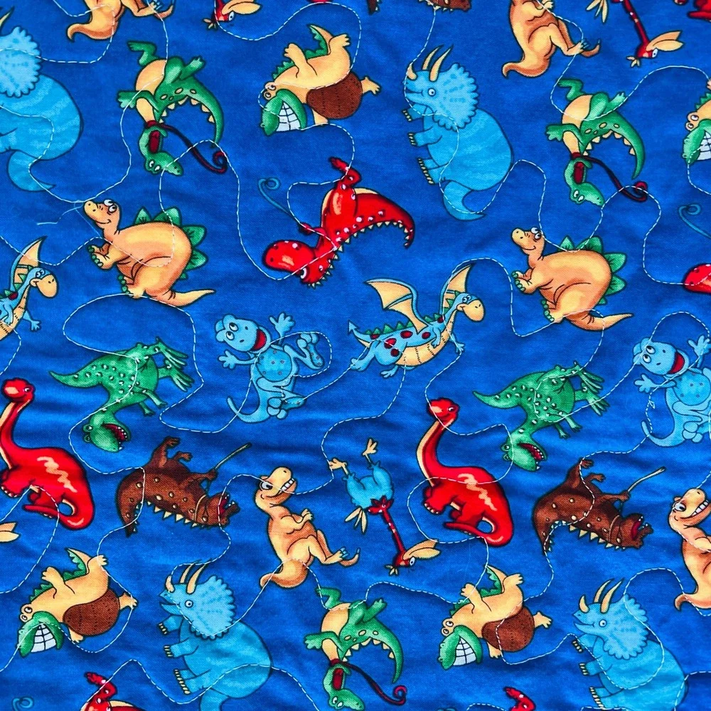Handmade Patchwork Baby Quilt Snoopy Bob‎ Builder Dinosaur Space Blanket Novelty